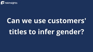 Can we use customers' titles to infer gender?