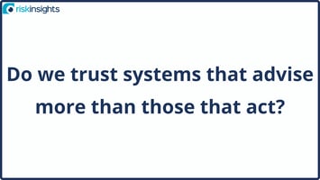 Do we trust systems that advise more than those that act?