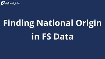 Finding National Origin in FS Data