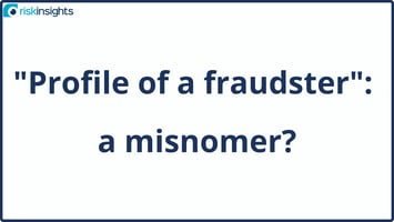 "Profile of a fraudster": a misnomer?