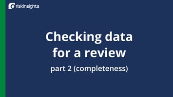 Checking data for a review: part 2 (completeness)